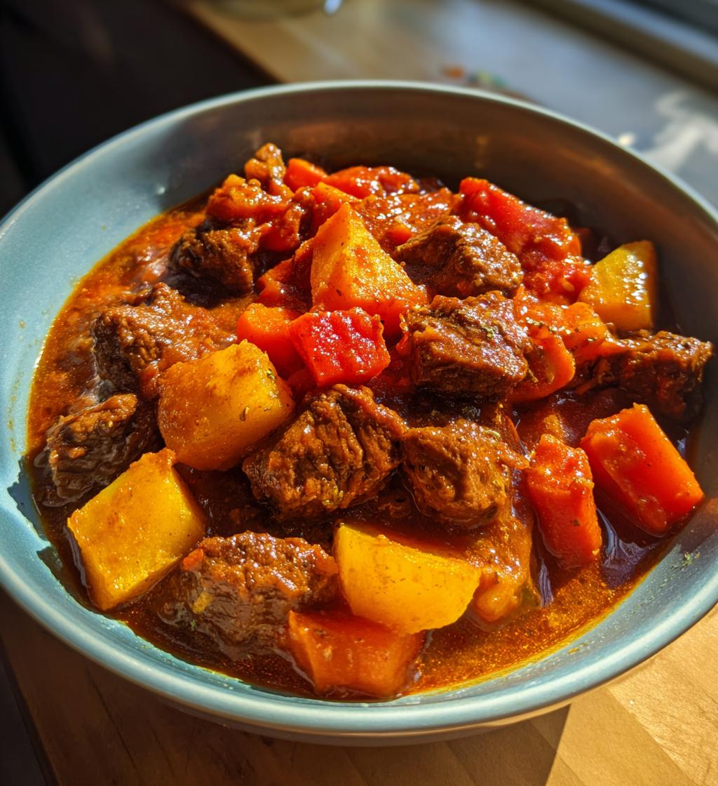 Tomato Bredie (Lamb & Tomato Stew) - detail 1