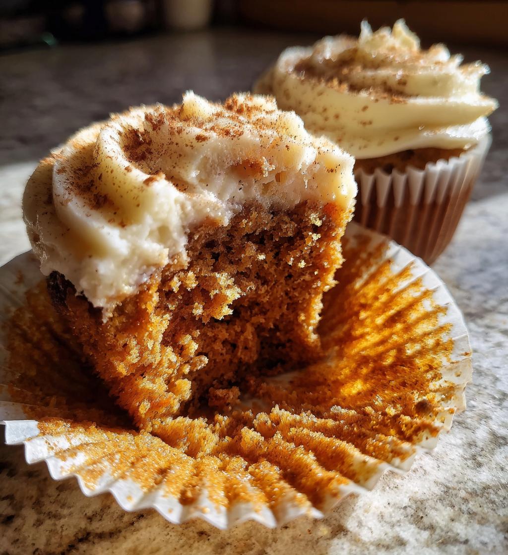 Vanilla Chai Pumpkin Latte Cupcakes - detail 1