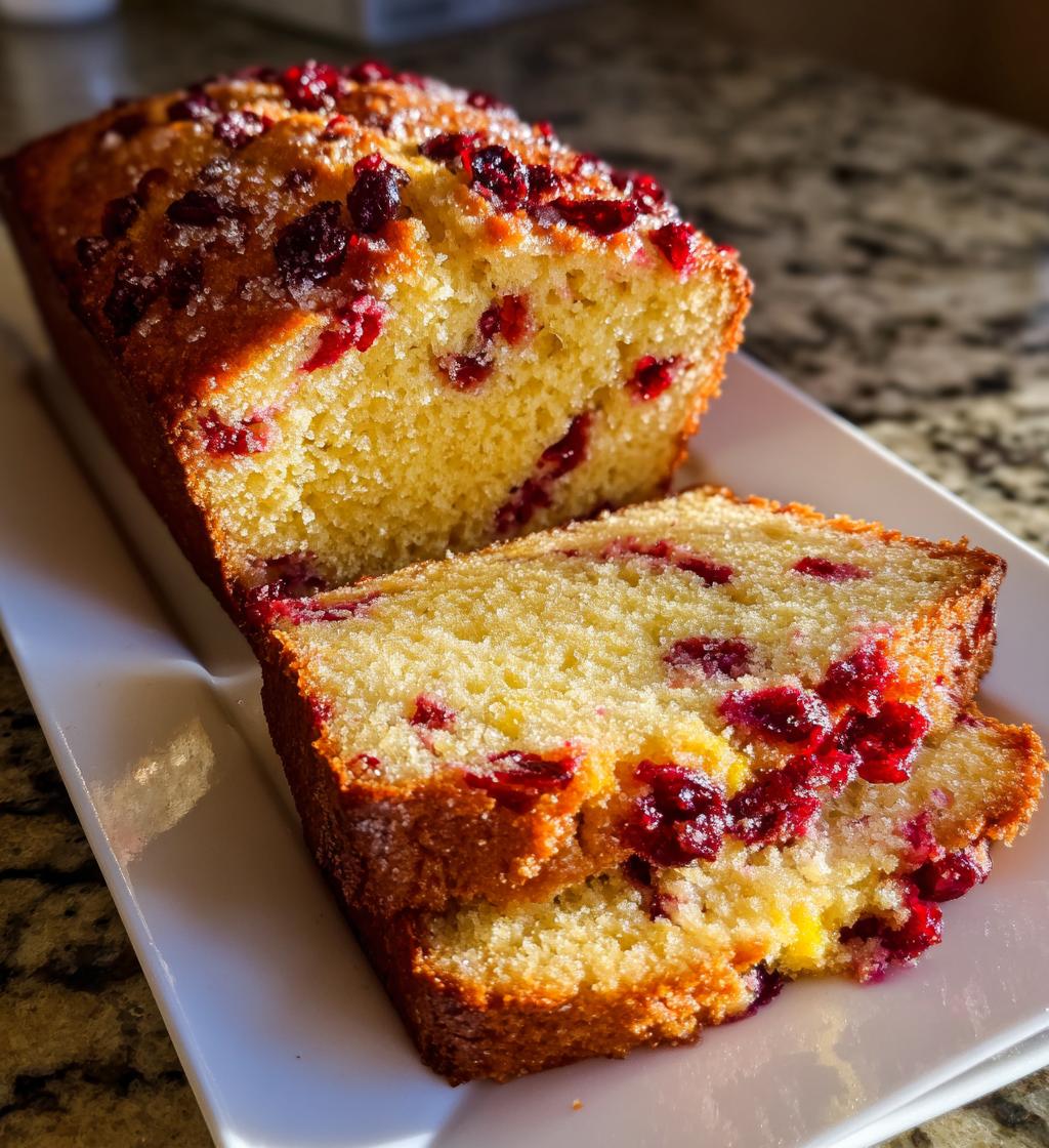 cranberry orange bread - detail 1