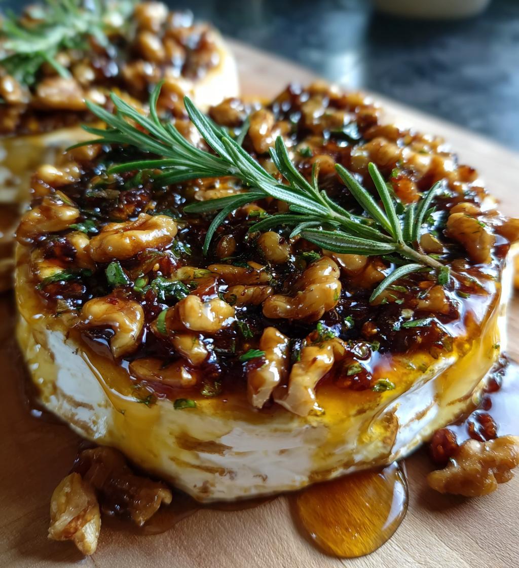 Baked Brie with Fig Jam and Walnuts - detail 1