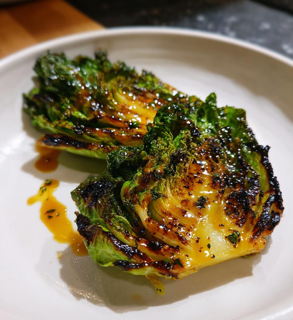 Charred Hispi Cabbage with Miso Butter - detail 1