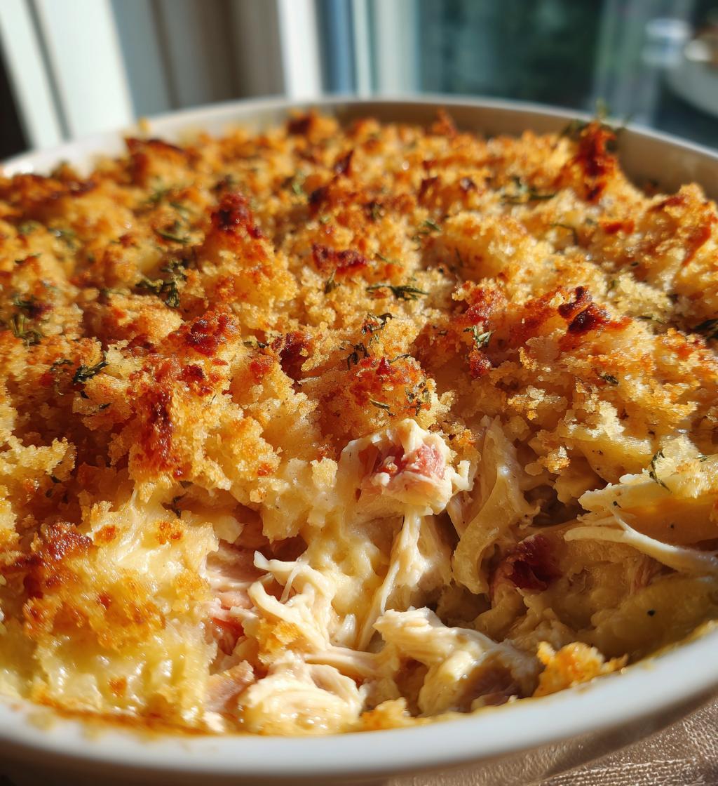 Chicken Cordon Bleu Casserole (Using turkey rashers instead of ham) - detail 1
