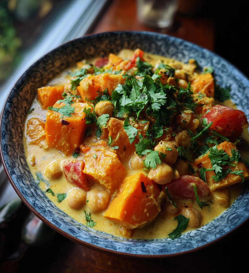 Chickpea and Sweet Potato Curry - detail 1