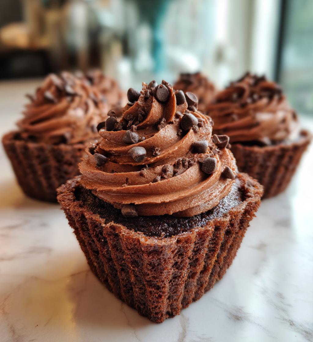 Chocolate Heart Cupcakes - detail 1
