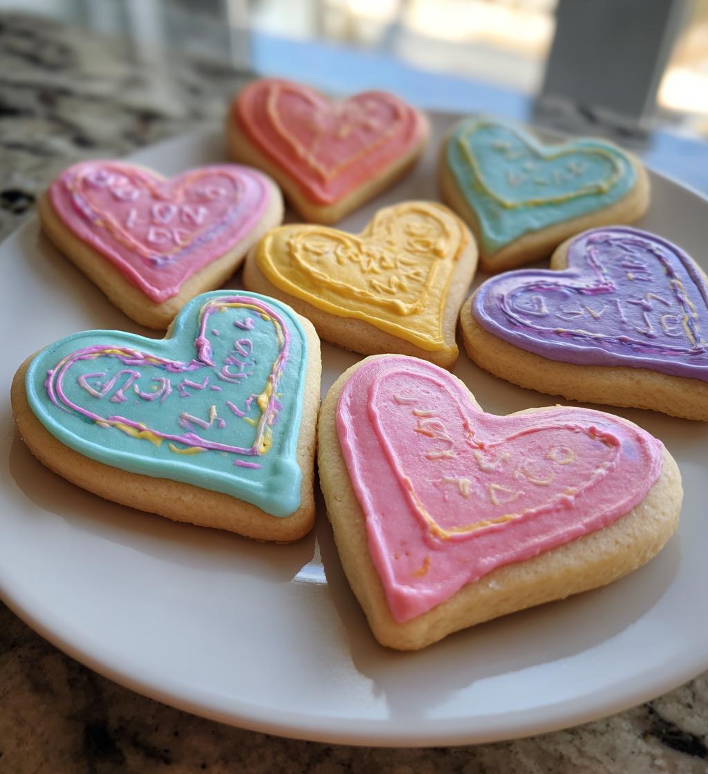 Conversation Heart Cookies - detail 1