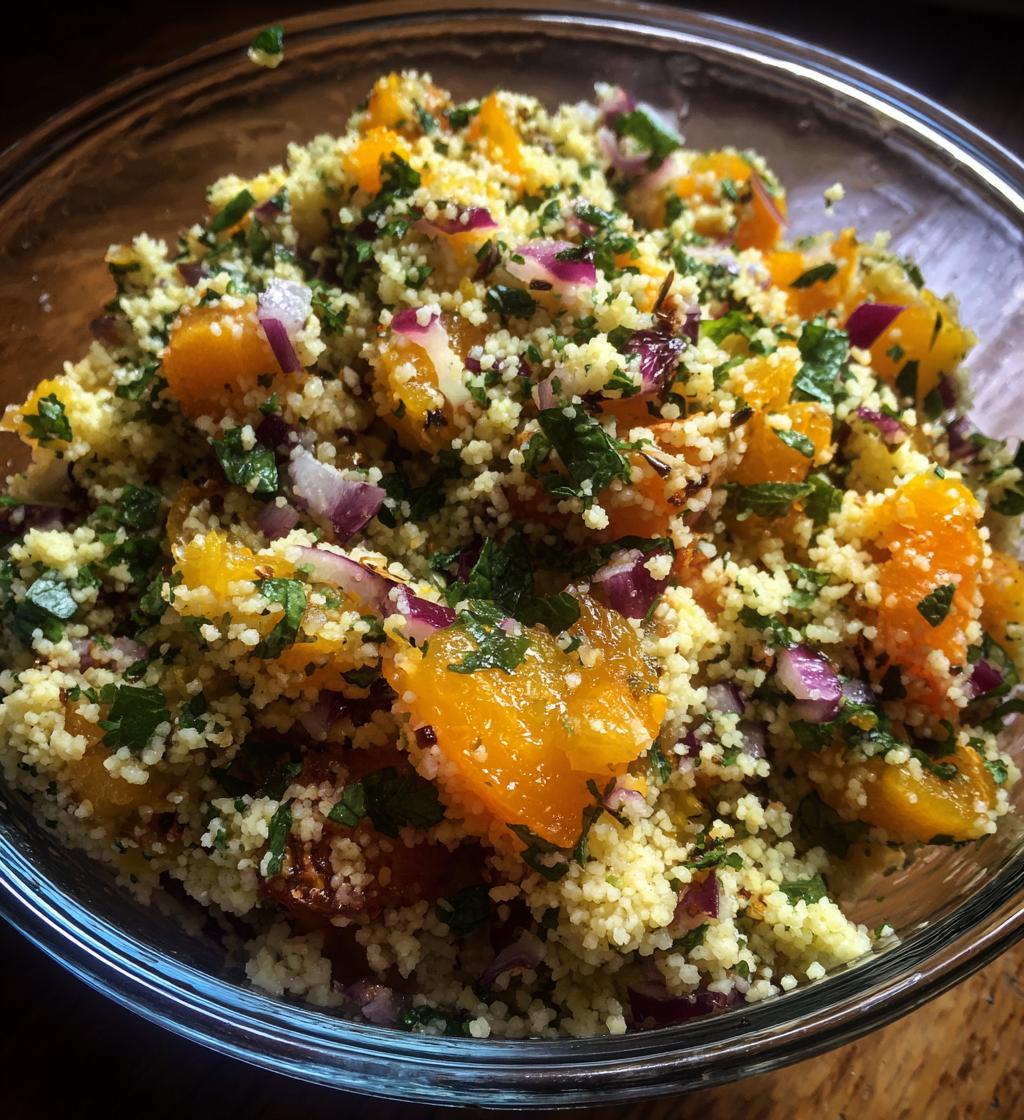 Couscous Salad with Apricots and Mint - detail 1