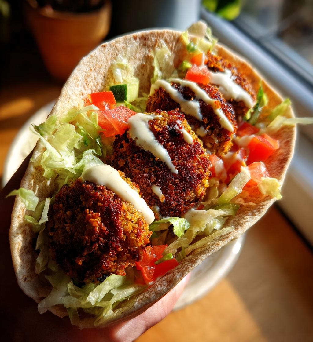 Crispy Falafel Wrap with Tahini - detail 1