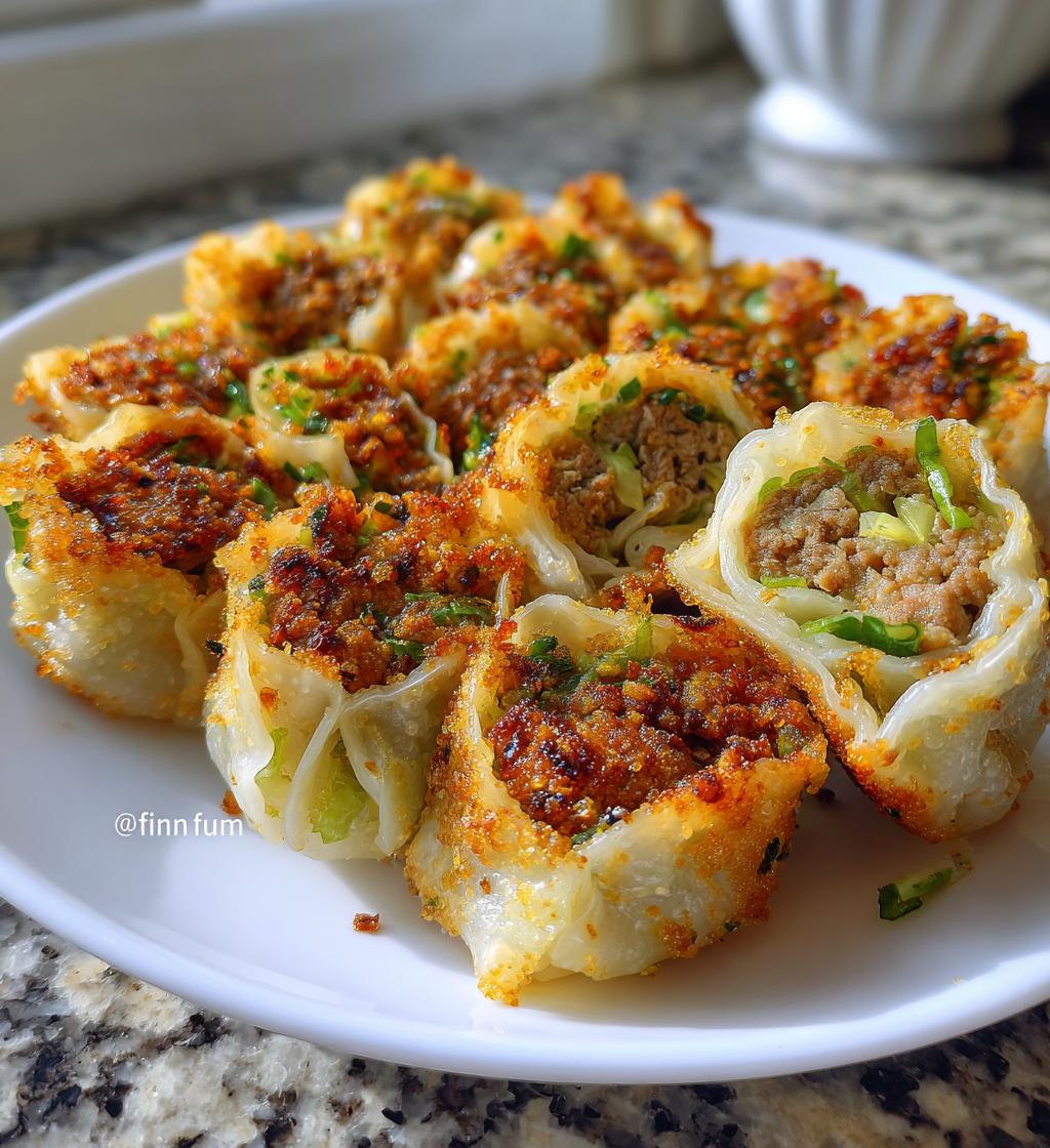 Crispy Rice Paper 'Flower' Dumplings - detail 1