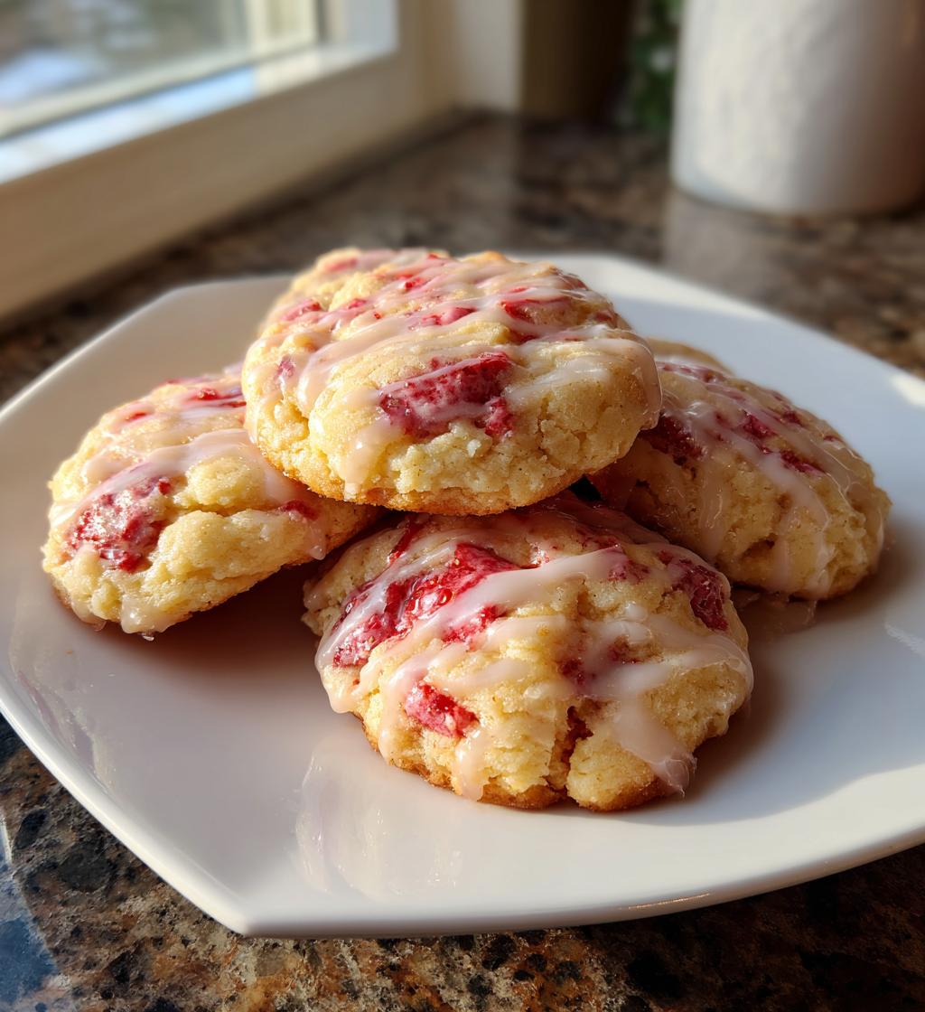 Crumbl Strawberry Cookies - detail 1