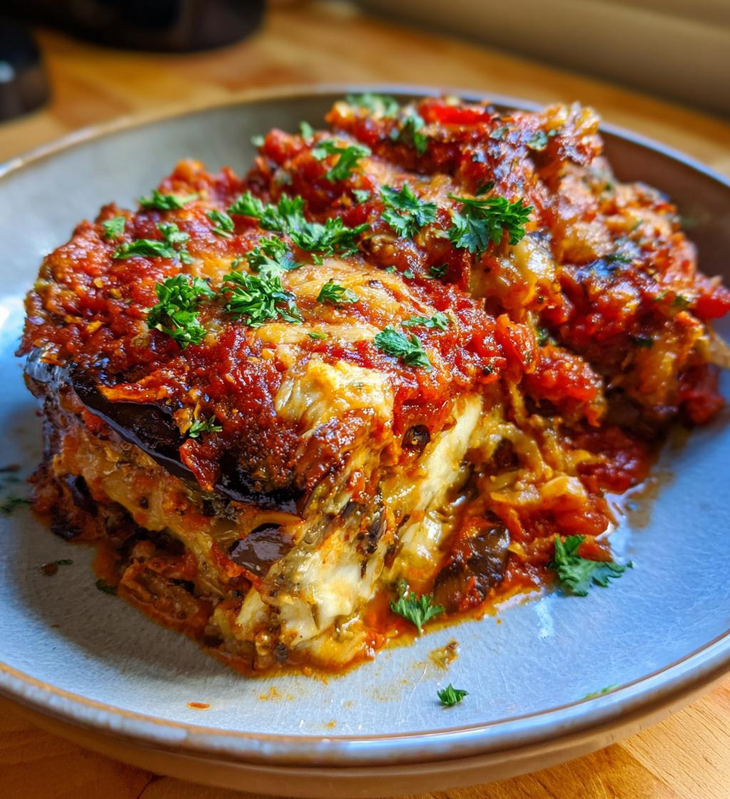 Eggplant Maghmour (Lebanese Moussaka) - detail 1