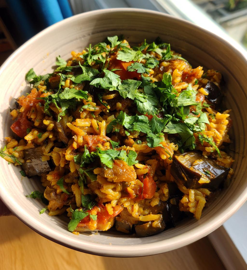 Eggplant Masala Rice Bowl - detail 1