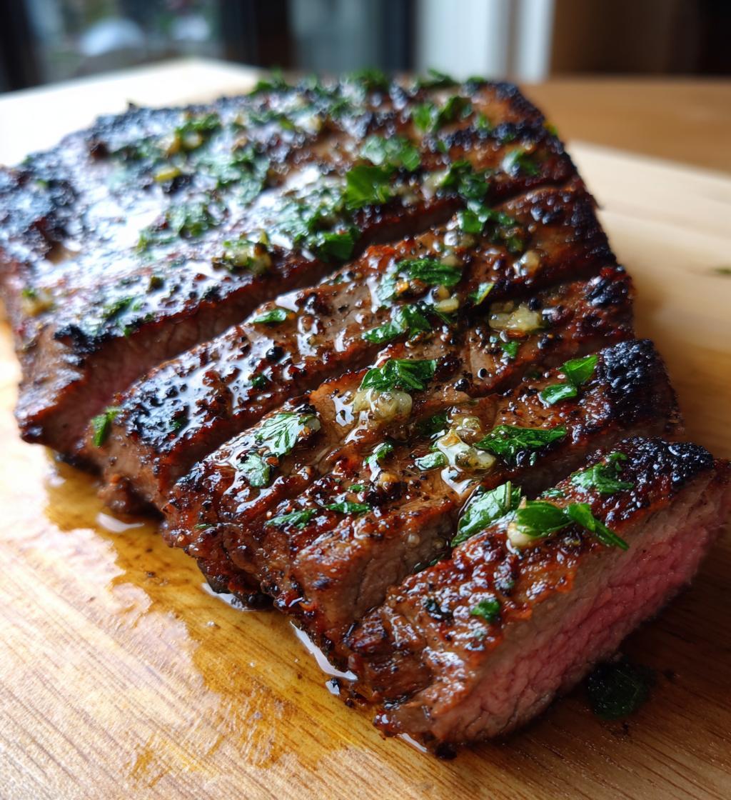 Garlic Butter Flank Steak - detail 1