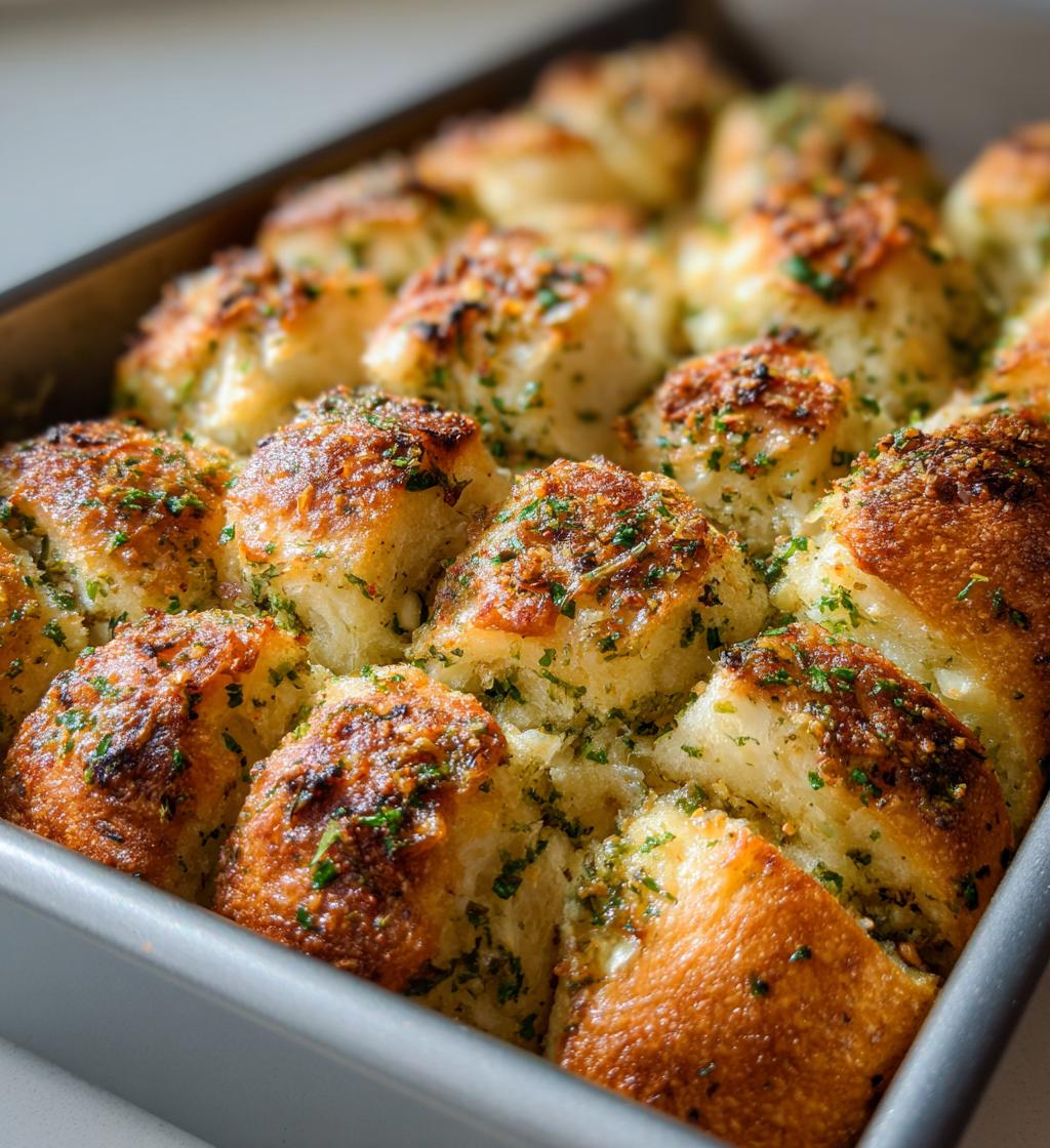 Garlic Herb Pull-Apart Bread - detail 1