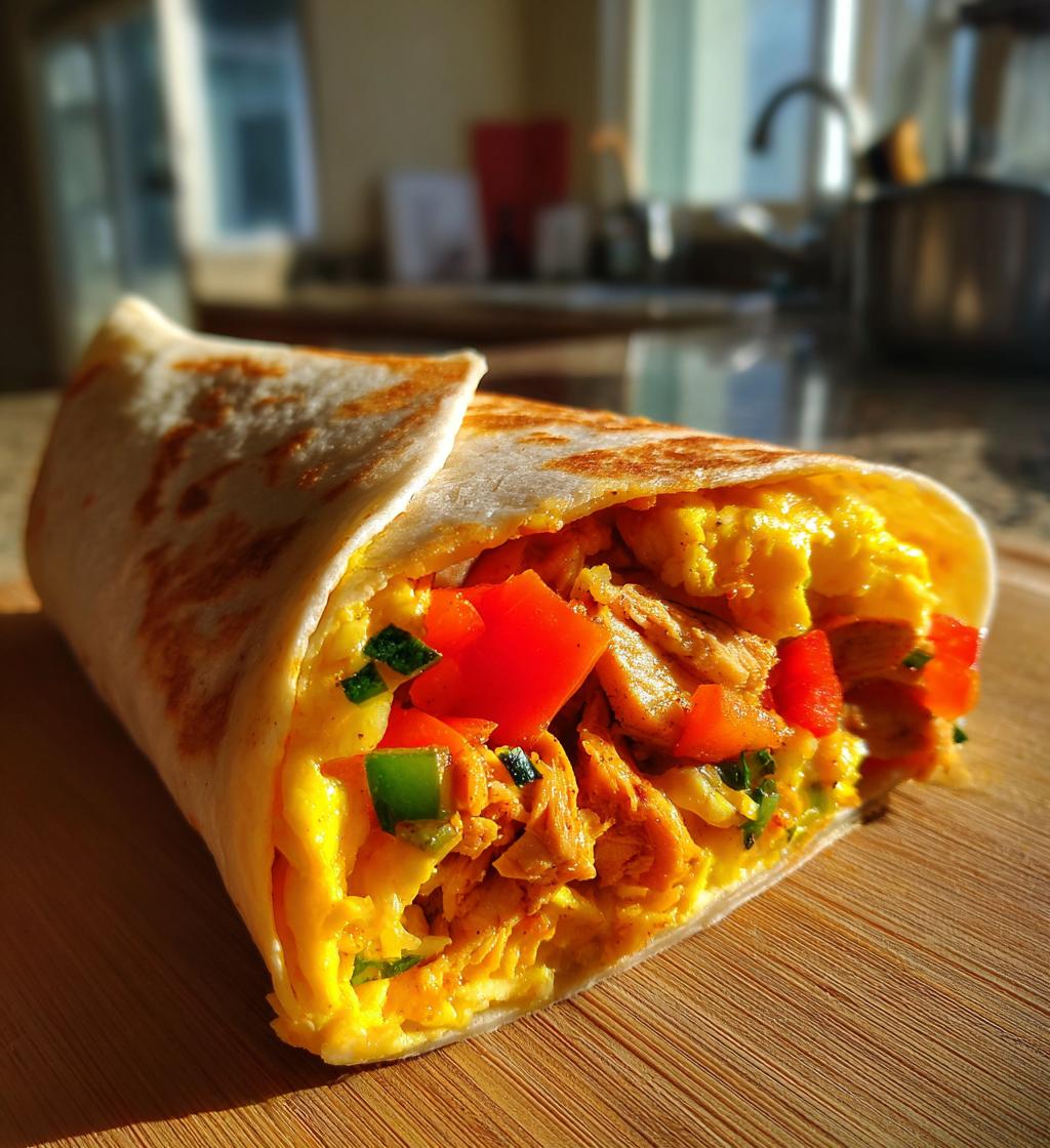 Halal Chicken Omelette Wrap - detail 1