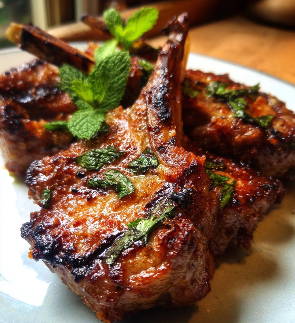 Halal Lamb Chops Mint Yogurt - detail 1
