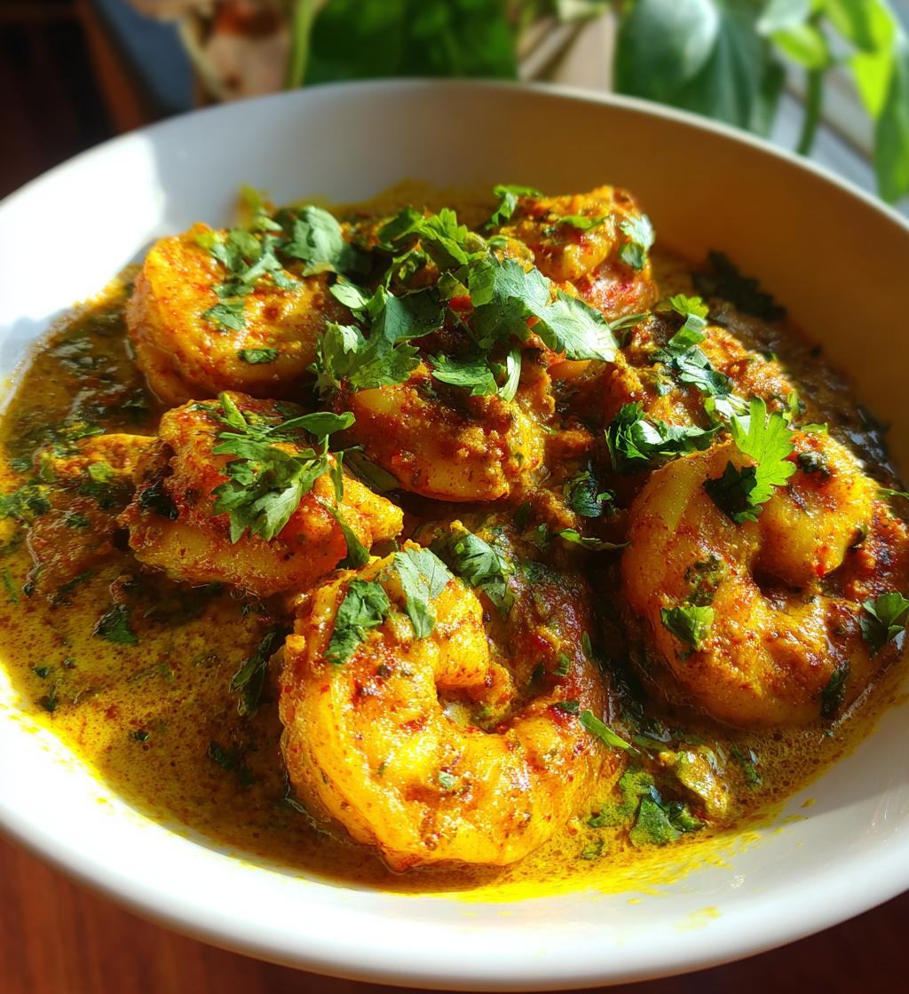 Halal Prawn Curry - detail 1