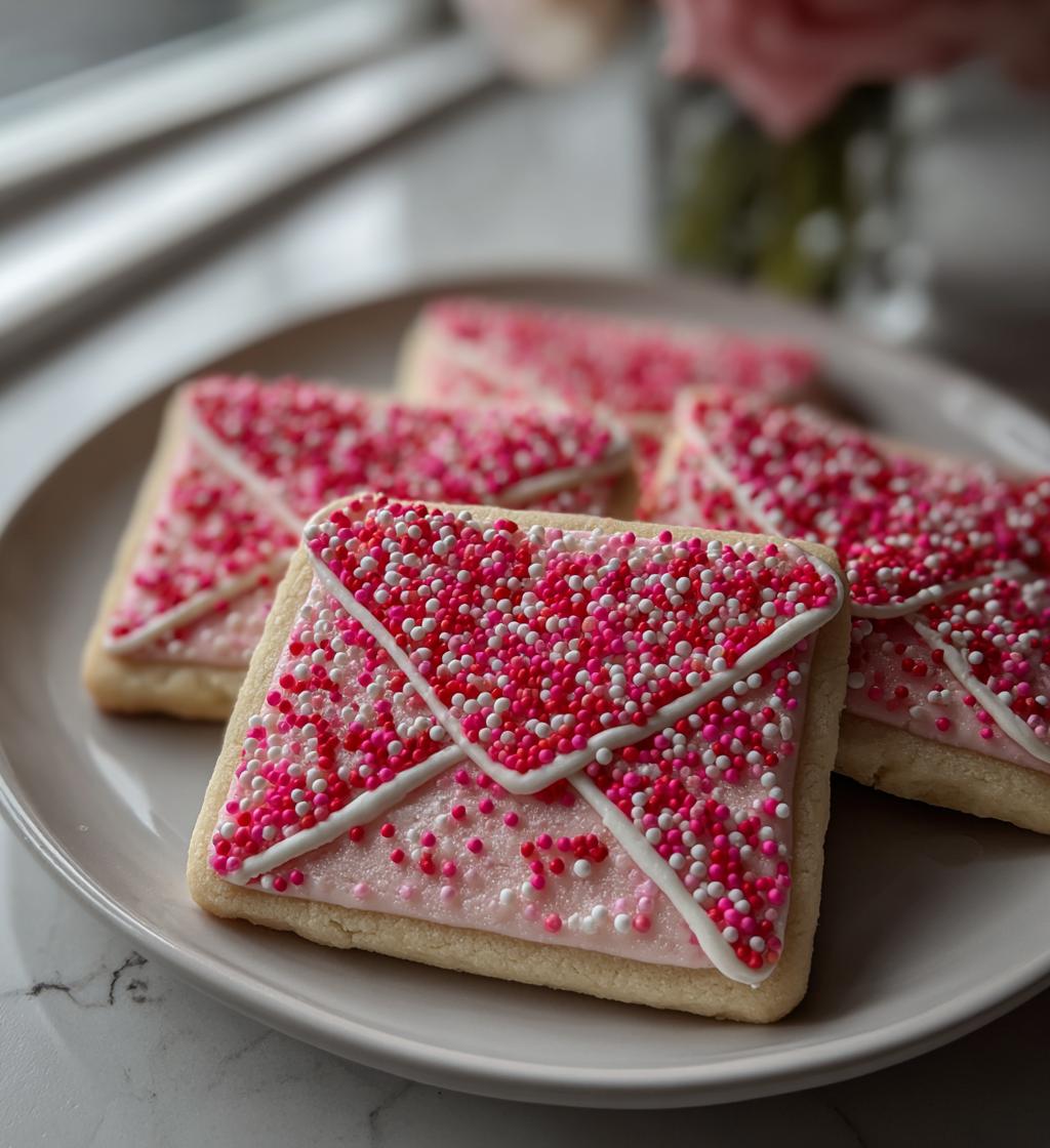 Heart Envelope Cookies - detail 1