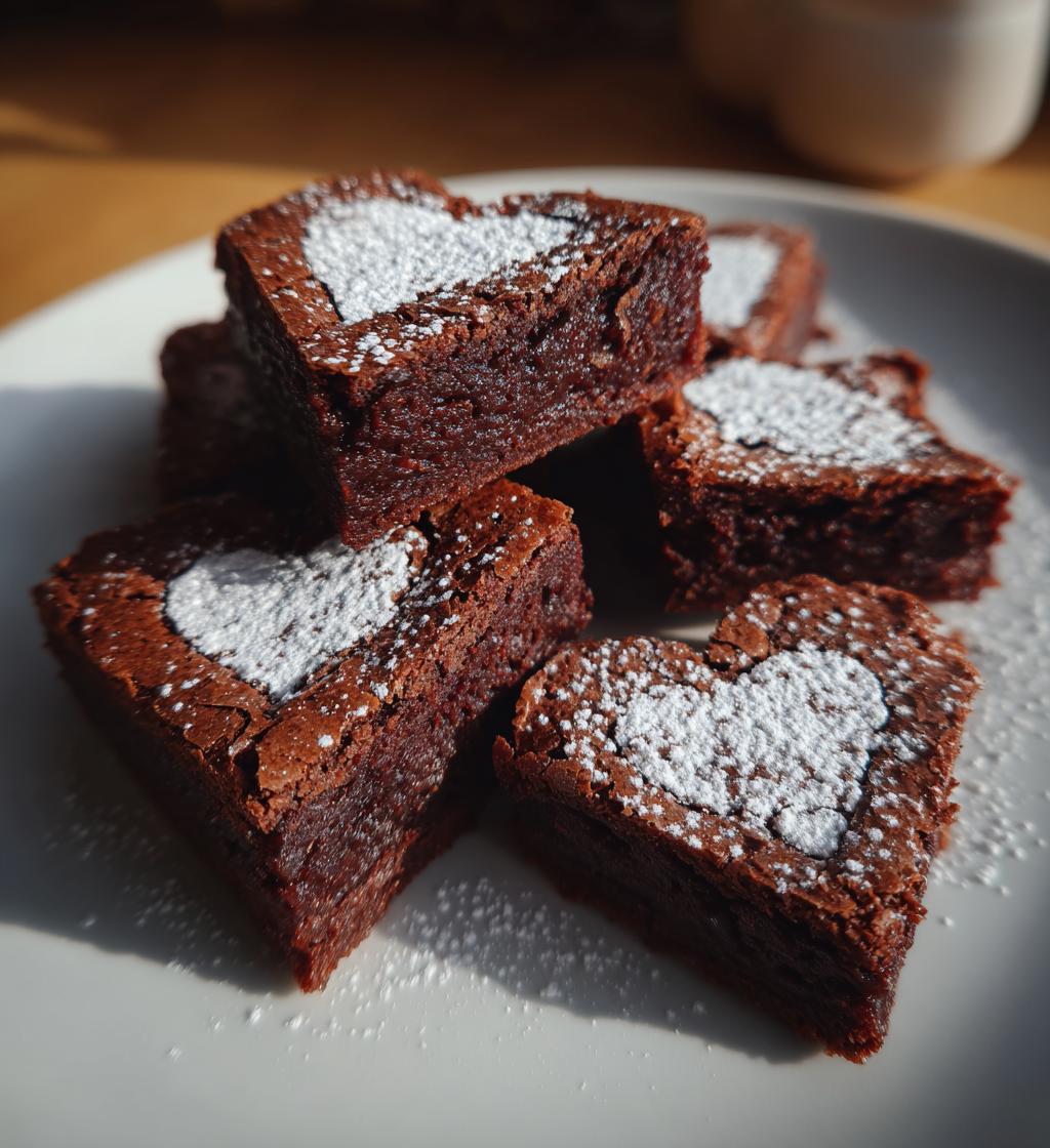 Heart Shaped Brownies - detail 1