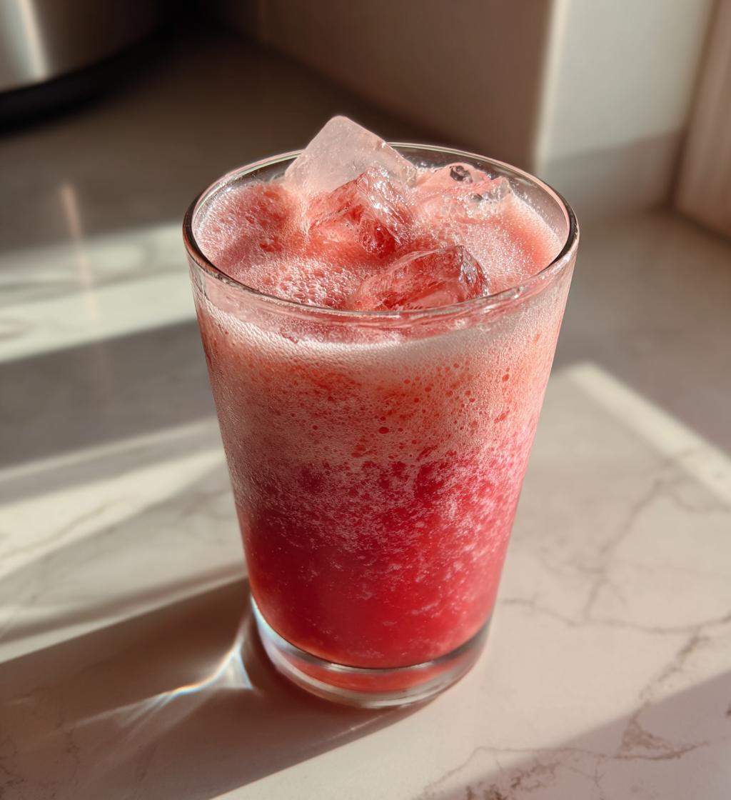 Hwachae (Korean Watermelon & Strawberry Milk Punch) - detail 1