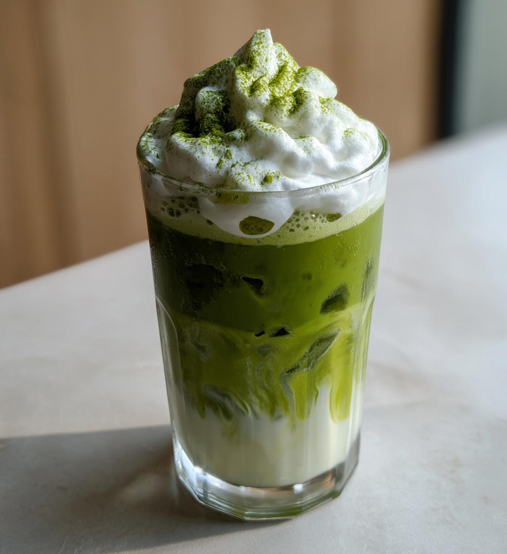 Iced Matcha Latte with Cloud Foam - detail 1