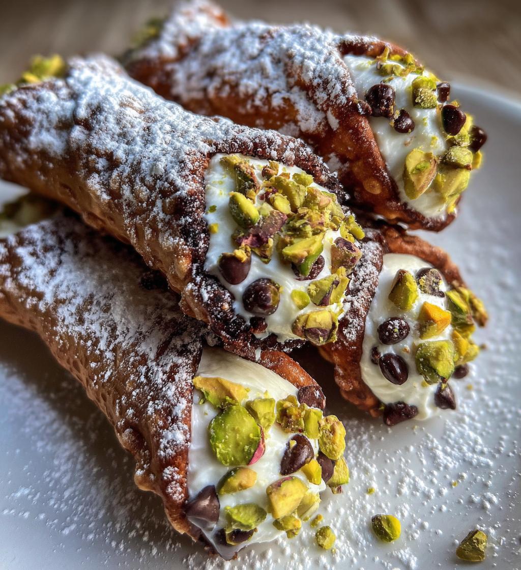 Italian Cannoli with Ricotta & Pistachio - detail 1