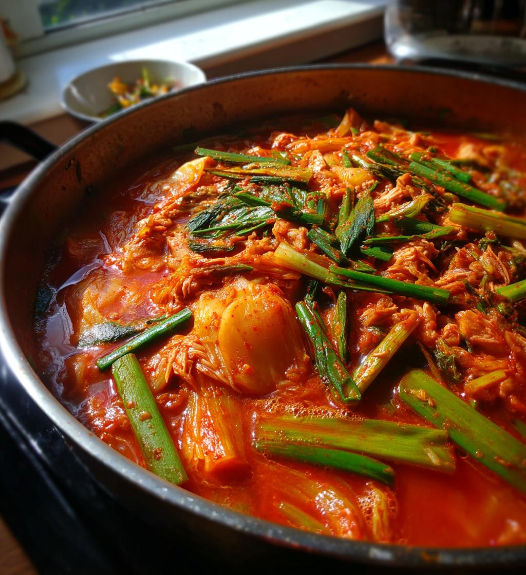 Kimchi Jjigae with Tuna (Halal stew) - detail 1