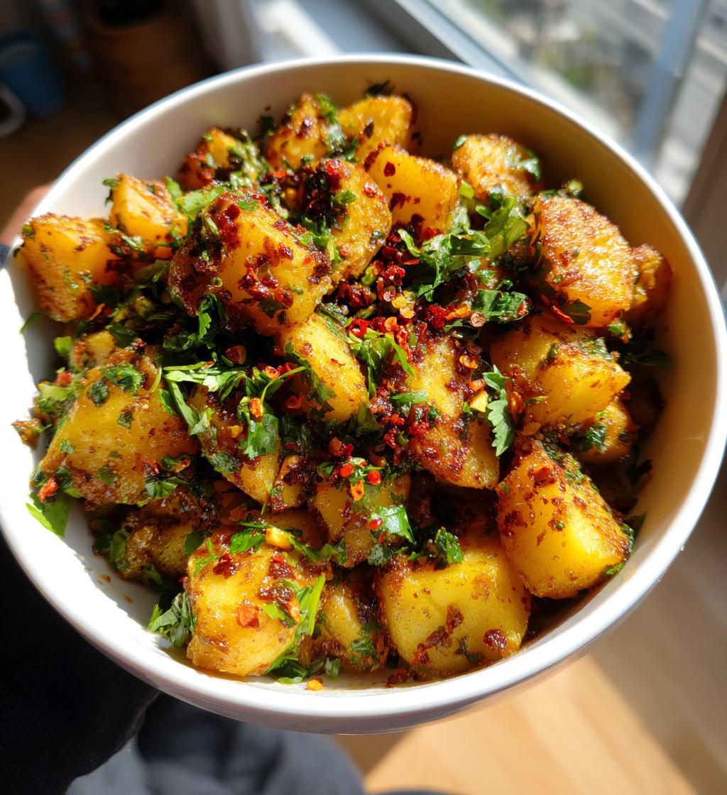 Lebanese Batata Harra (Spicy Garlic Cilantro Potatoes) - detail 1