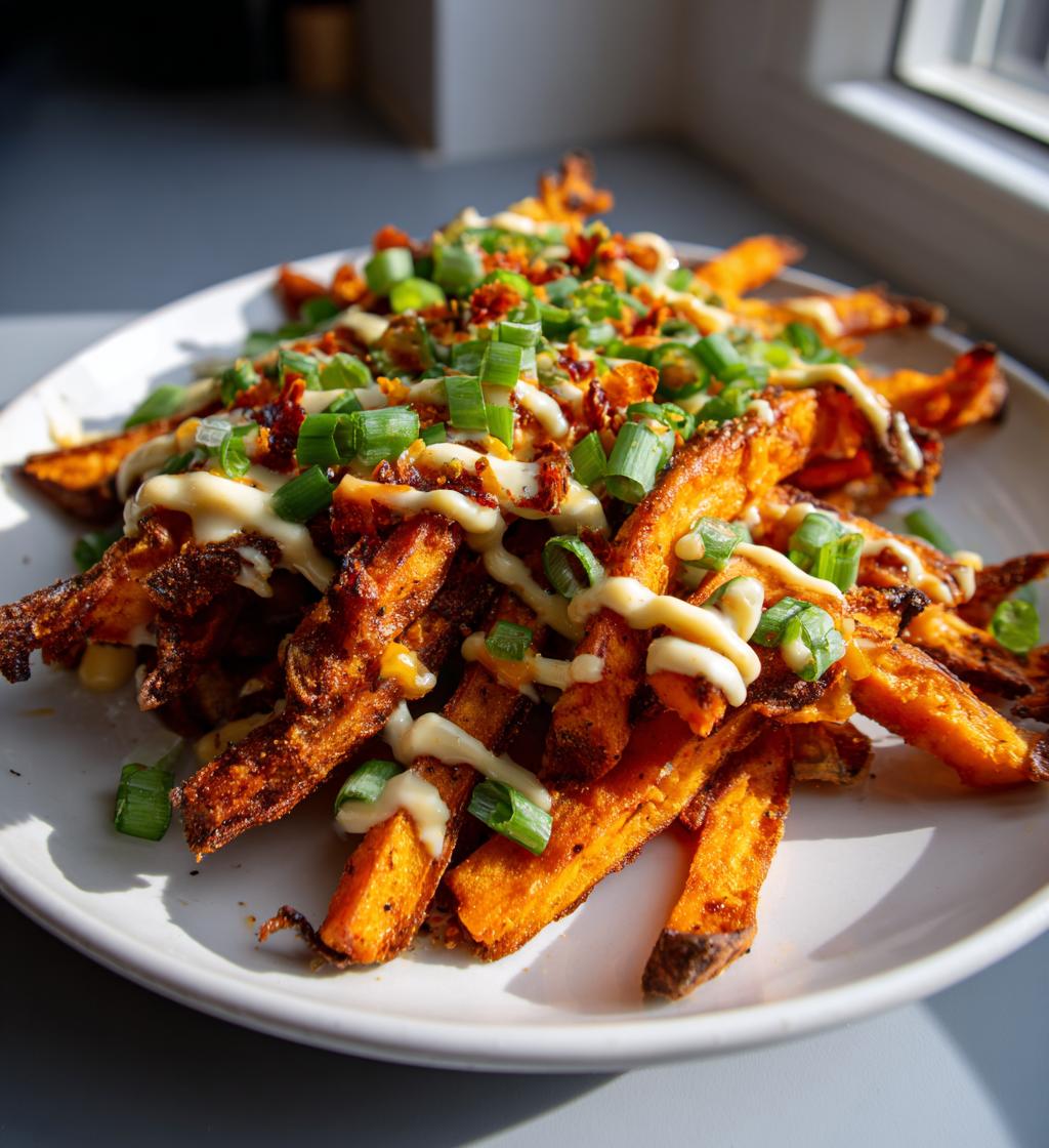 Loaded Sweet Potato Fries with Queso - detail 1