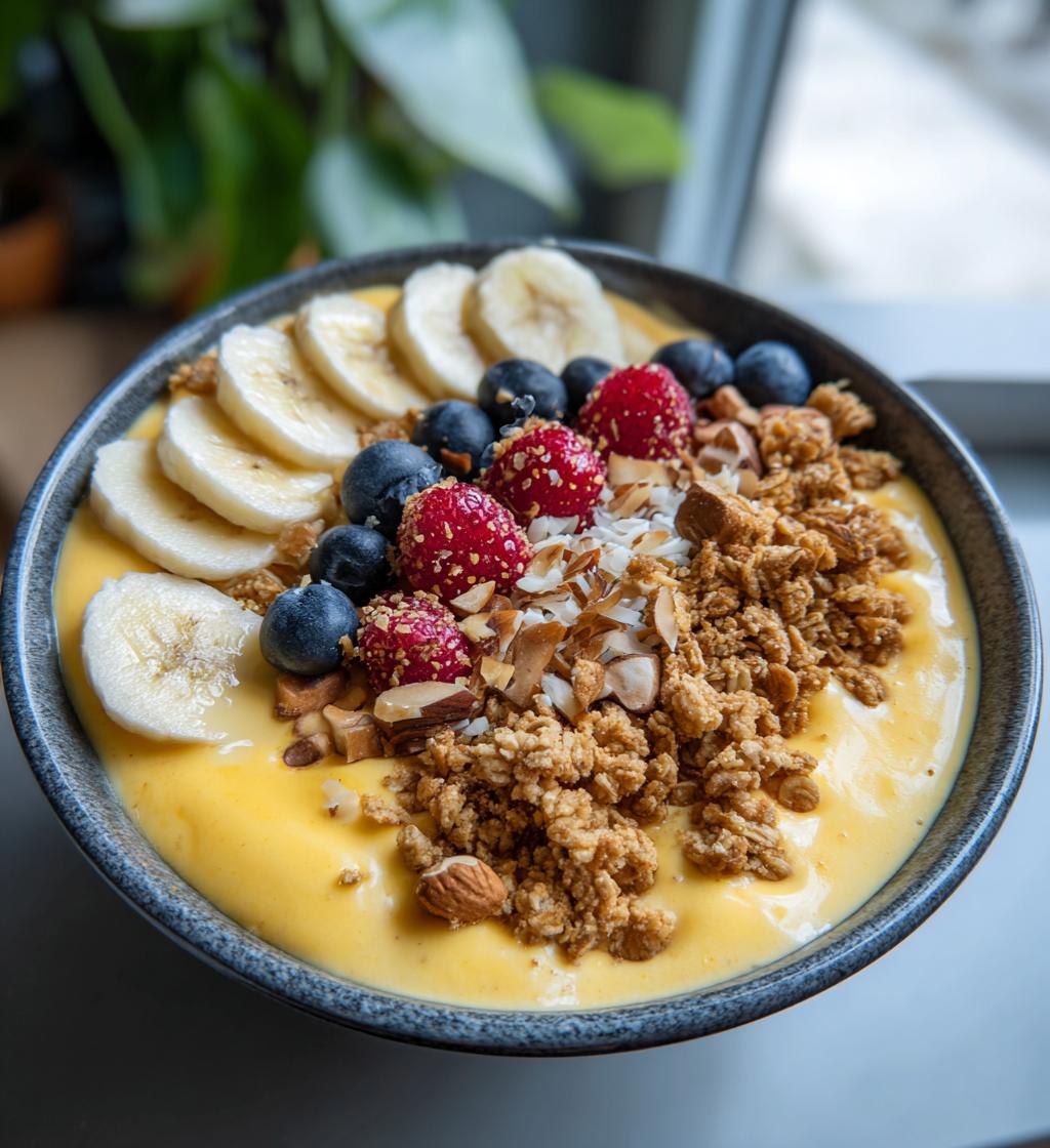 Mango Lassi Smoothie Bowl - detail 1