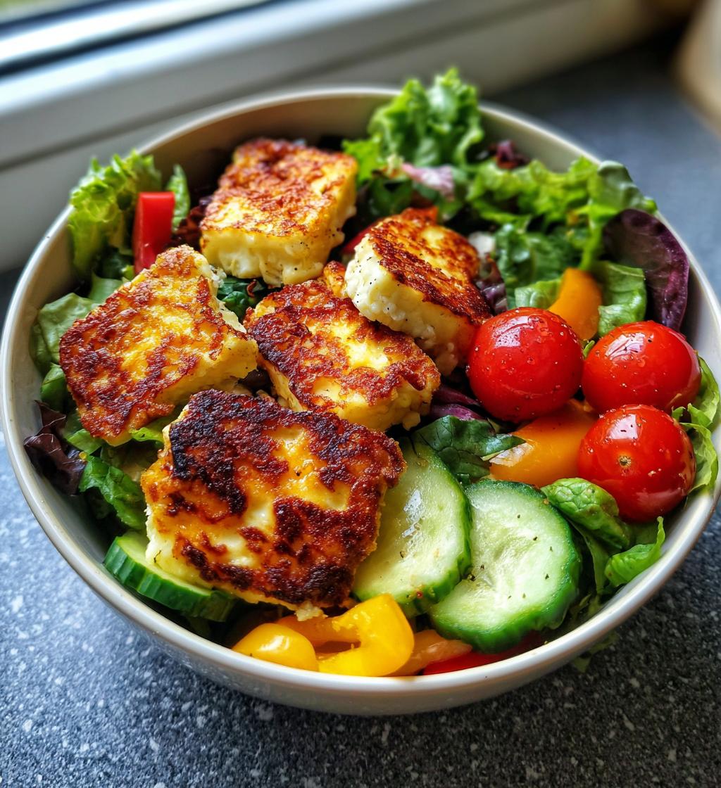 Mediterranean Halloumi Salad Bowl - detail 1