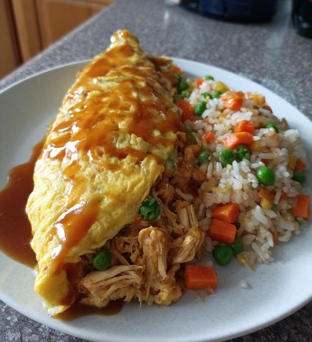 Omurice (Japanese Omelette Rice with Demiglace) - detail 1