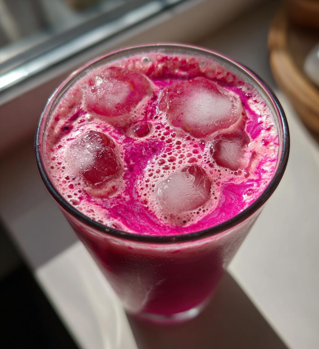 Pink Pitaya Dragon Fruit Latte - detail 1