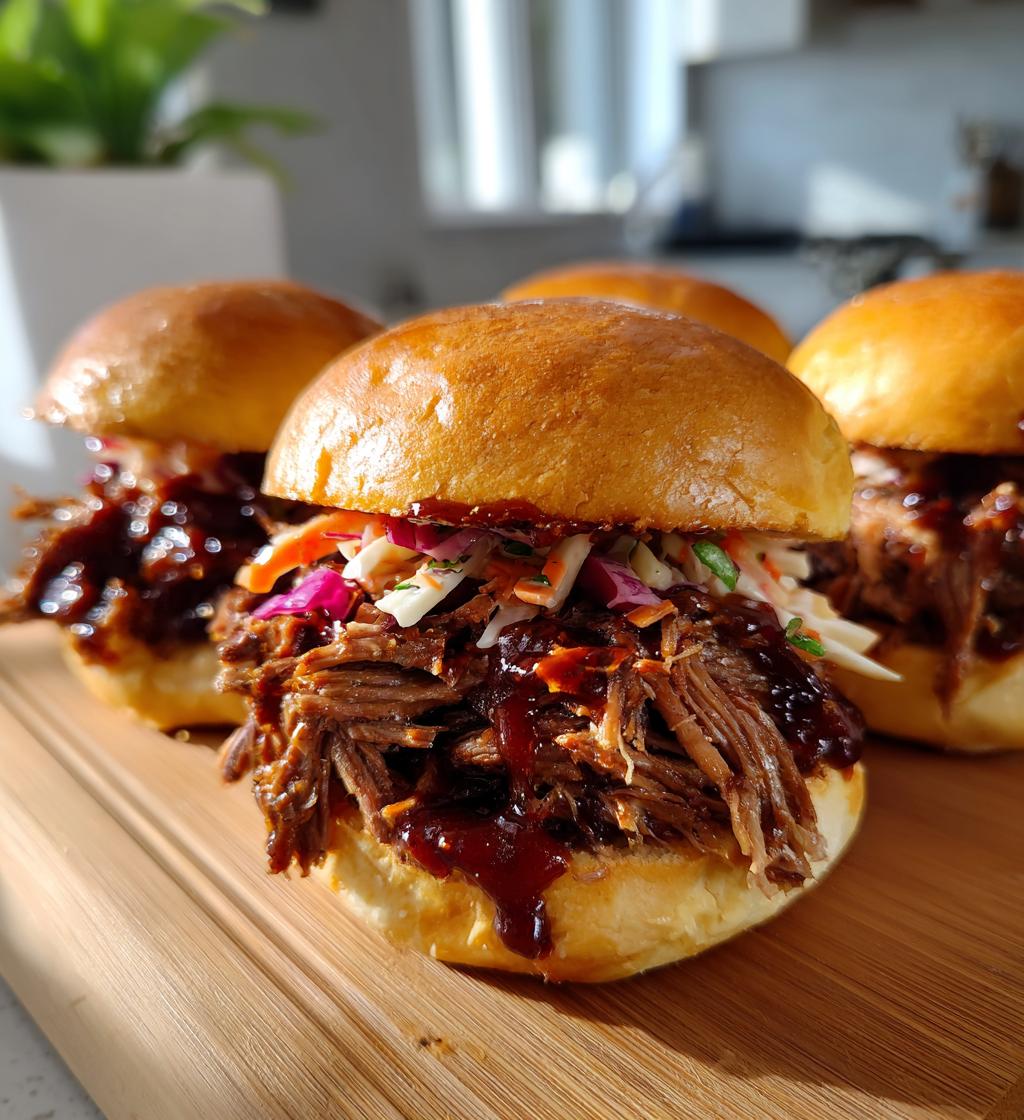 Pulled Beef Sliders on Brioche - detail 1