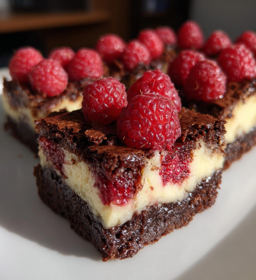 Raspberry Cheesecake Brownies - detail 1