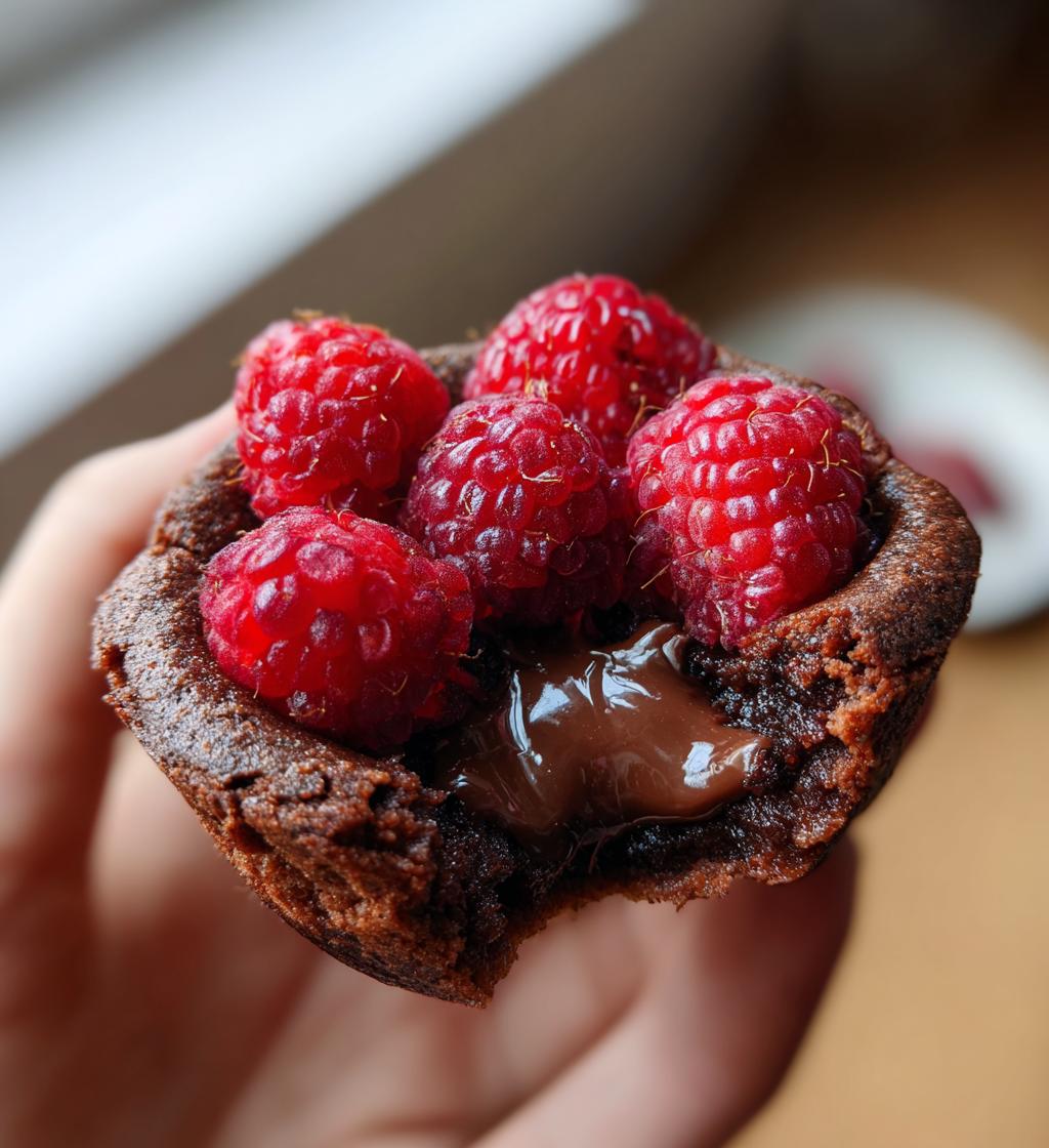 Raspberry Chocolate Lava Cupcakes - detail 1