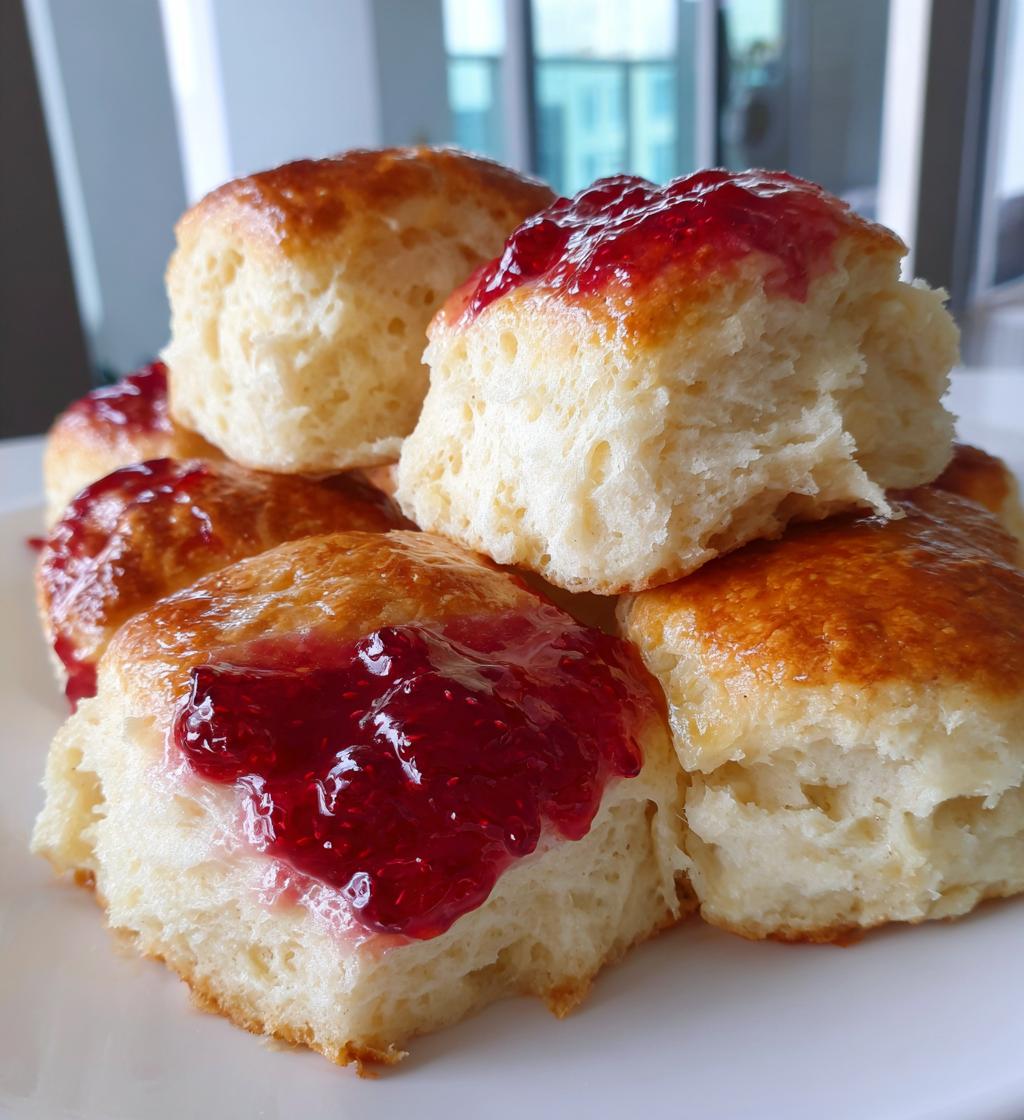 Raspberry Jam Buns - detail 1