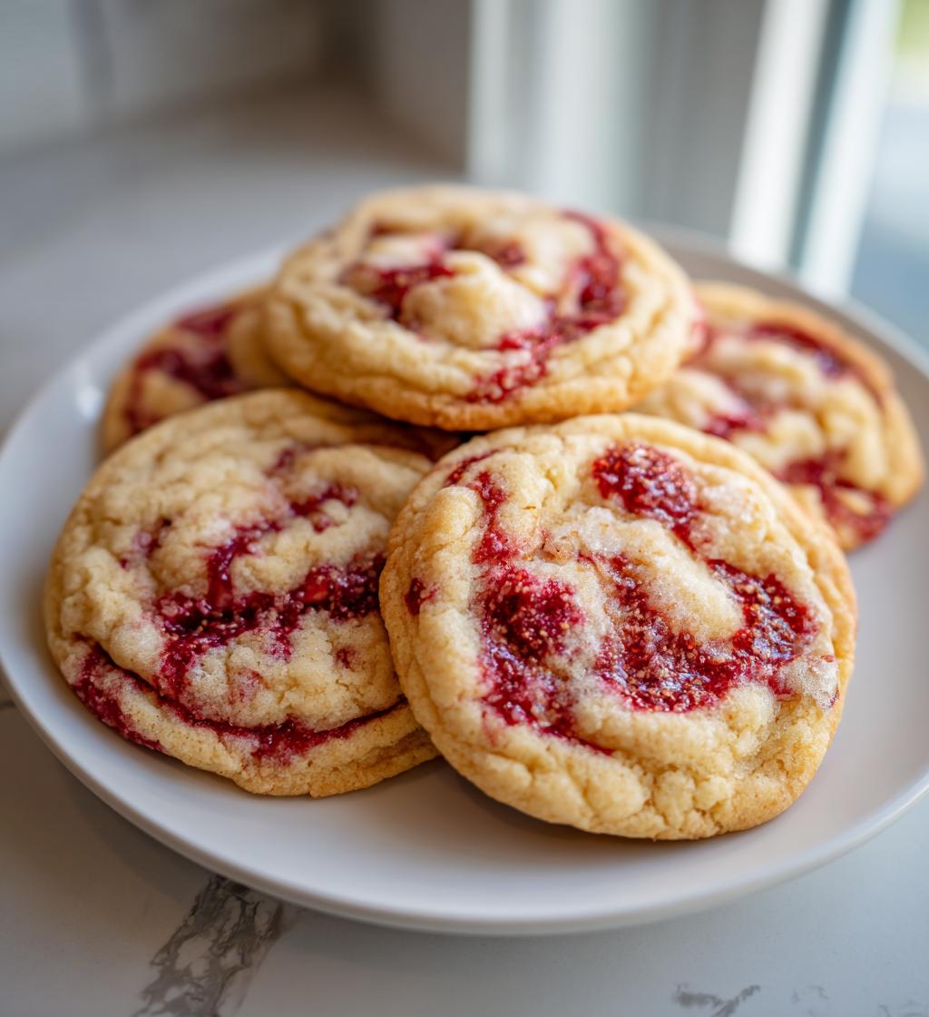 Raspberry Swirl Cookies - detail 1