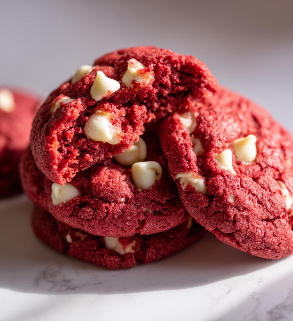 Red Velvet Blossom Cookies - detail 1