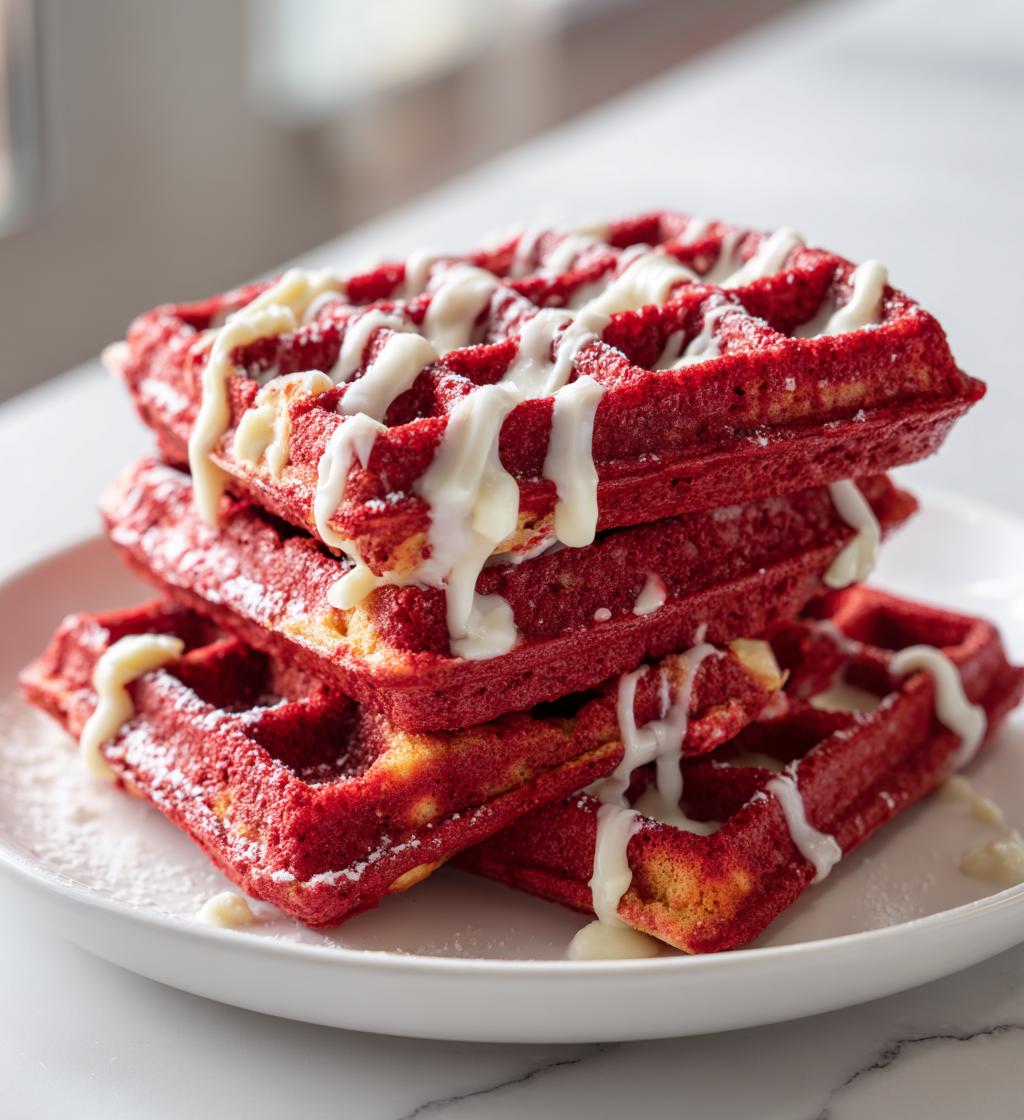 Red Velvet Waffles - detail 1