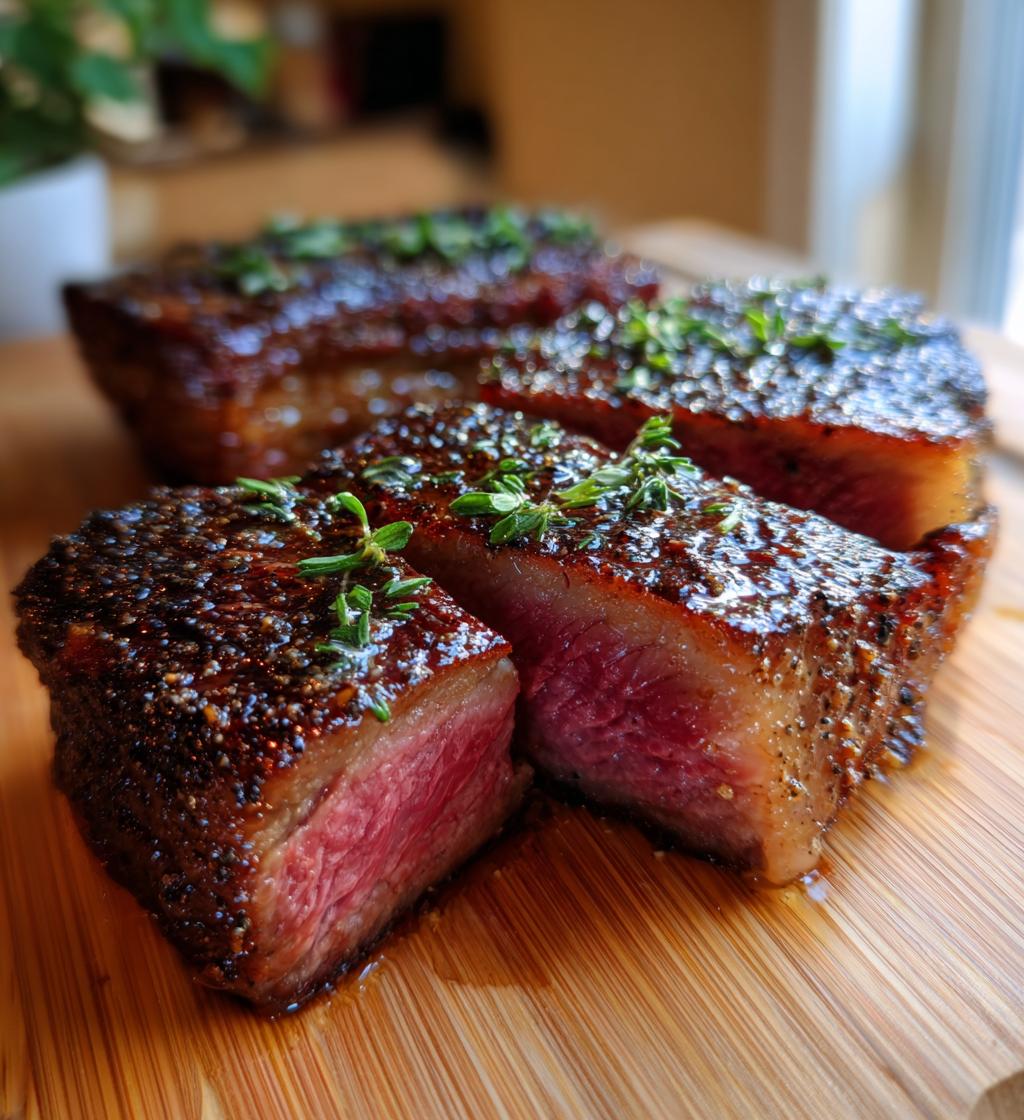 Reverse Seared Ribeye Steak - detail 1