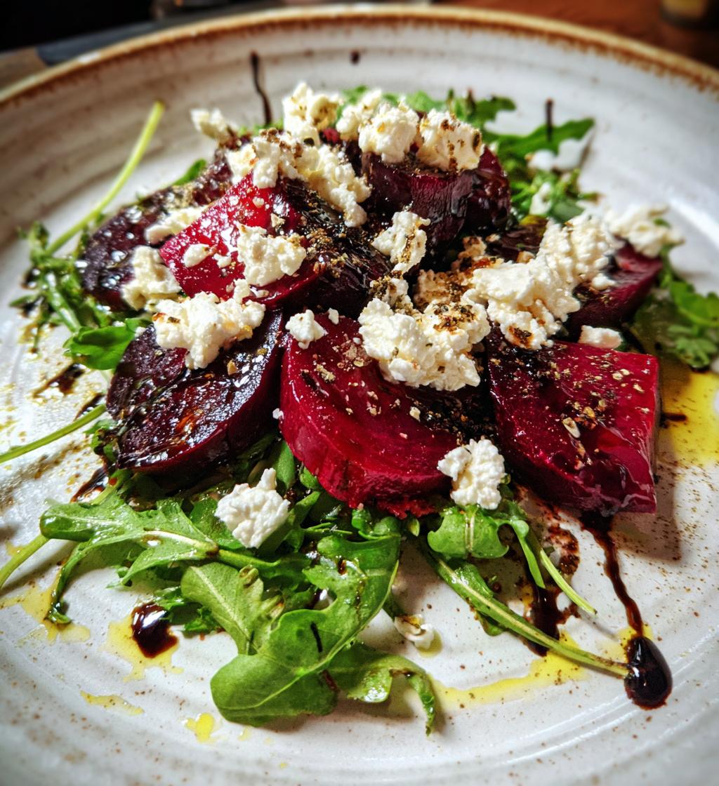Roasted Beetroot and Goat Cheese Salad - detail 1
