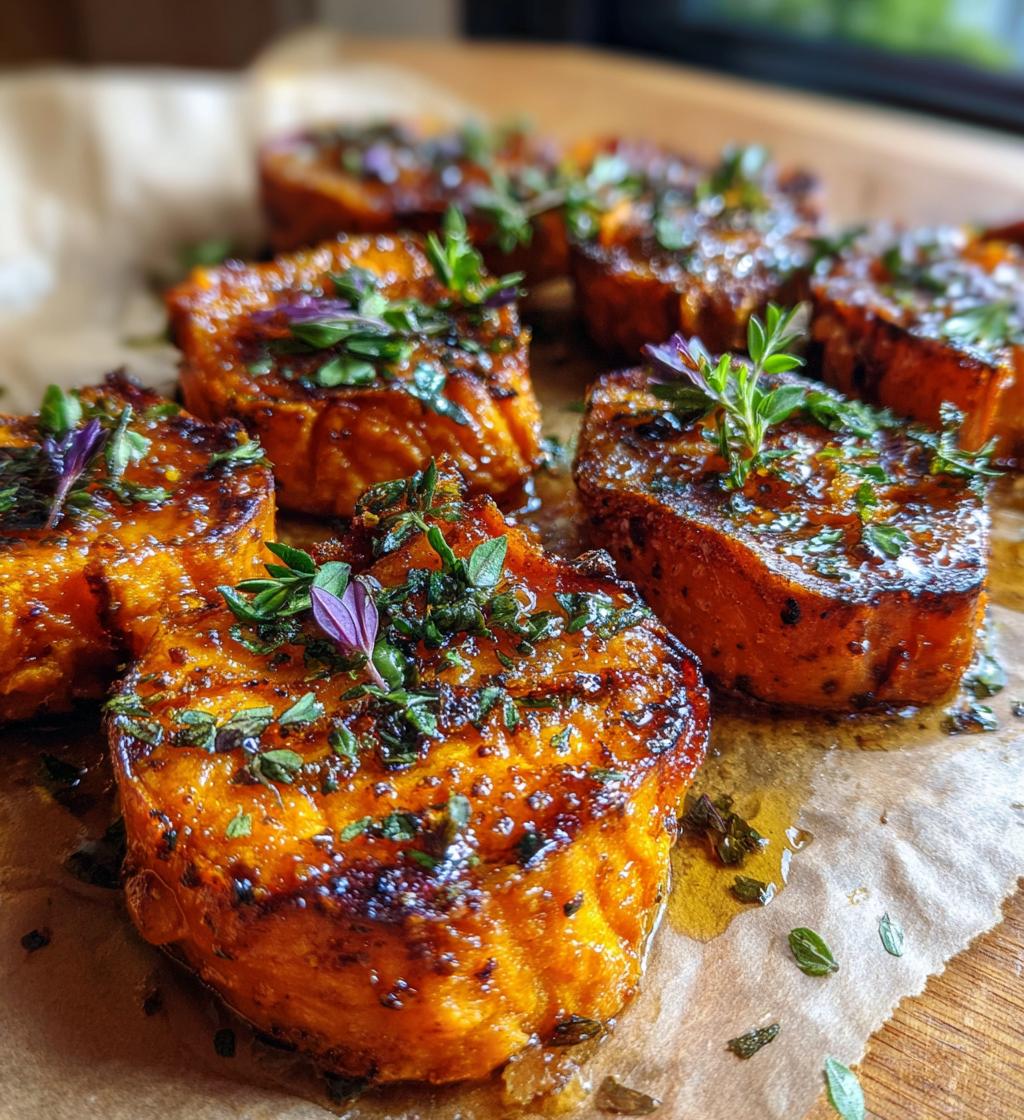 Smashed Purple Sweet Potatoes with Hot Honey - detail 1