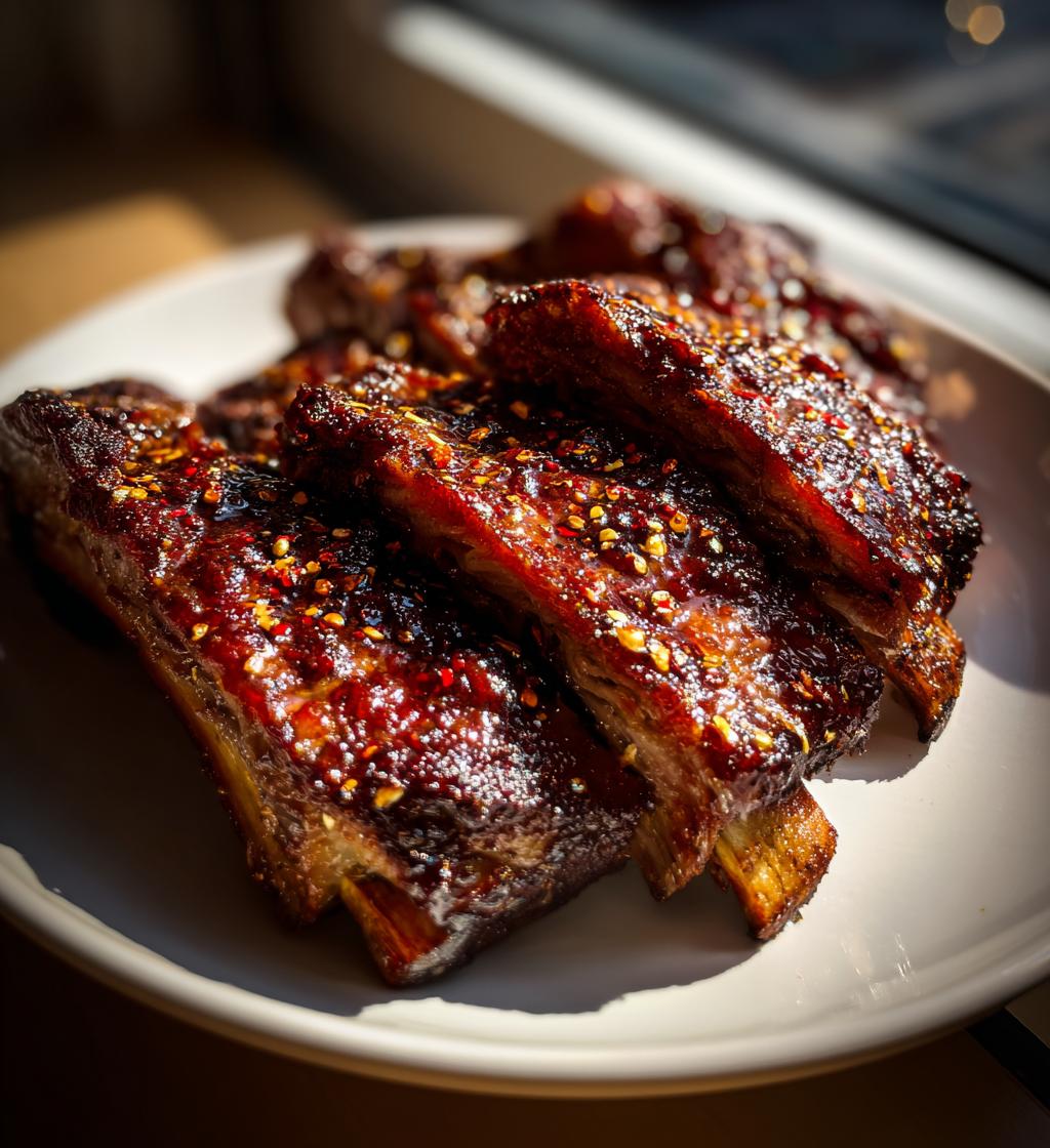 Smoked Wagyu Beef Ribs (Texas-style, use liquid smoke or wood chips) - detail 1