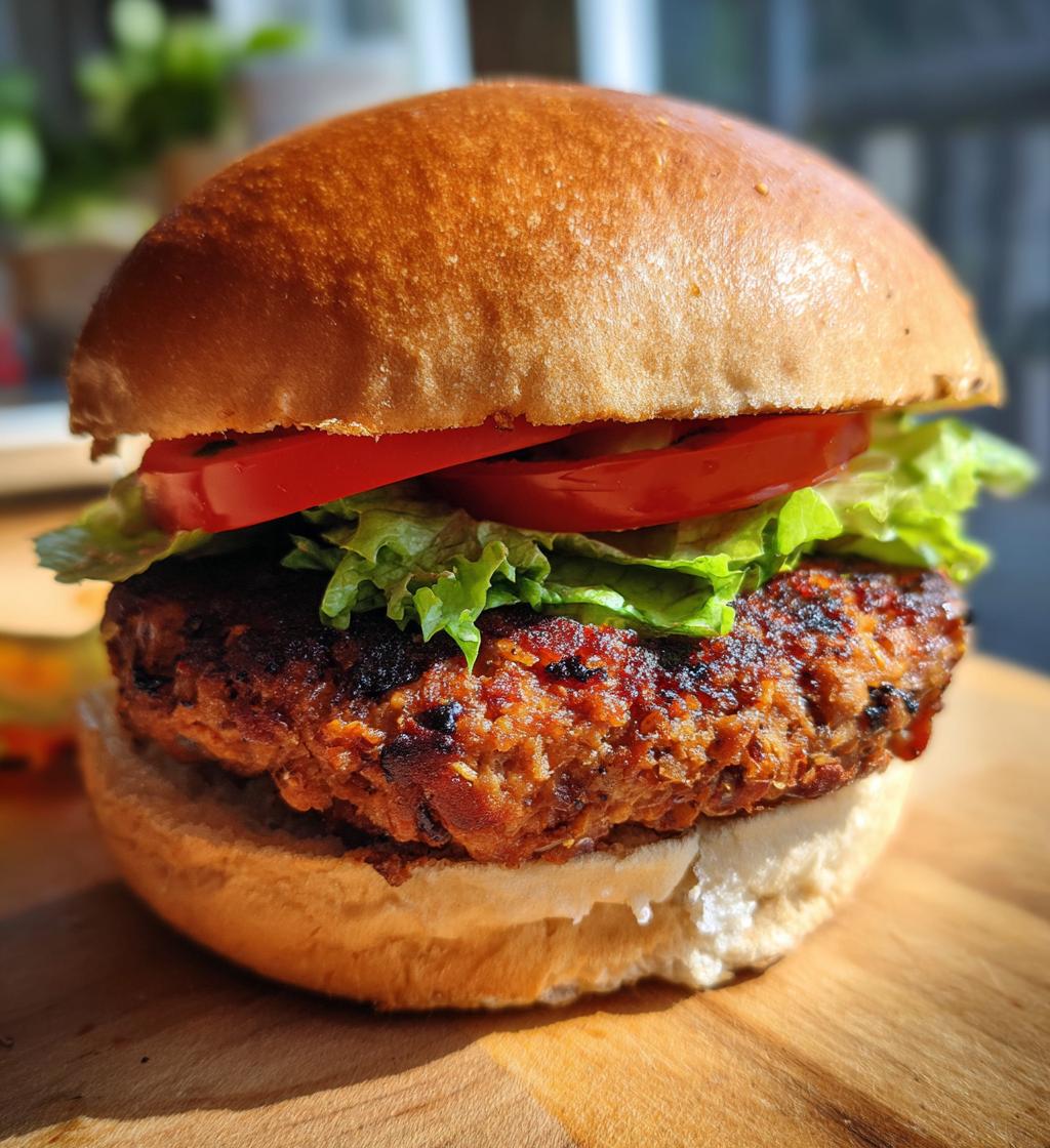 Smoky Lentil Halal Veggie Burger - detail 1
