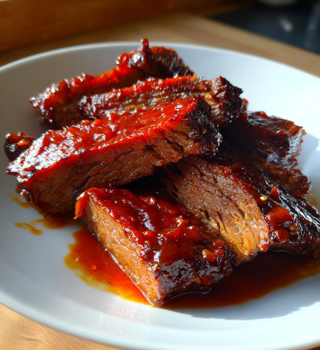 Sticky BBQ Beef Brisket - detail 1