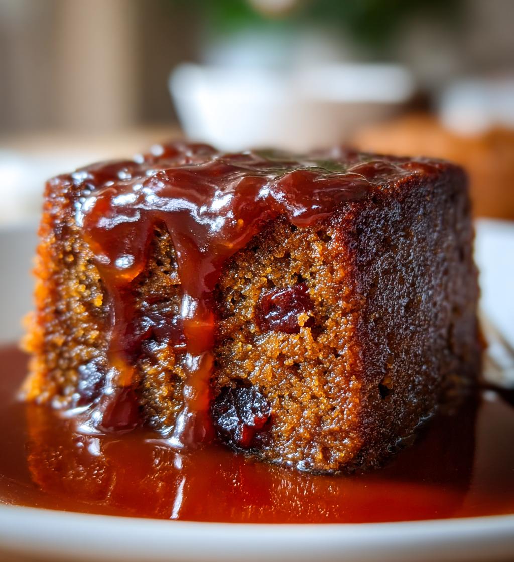 Sticky Toffee Pudding (Using dates and toffee sauce) - detail 1