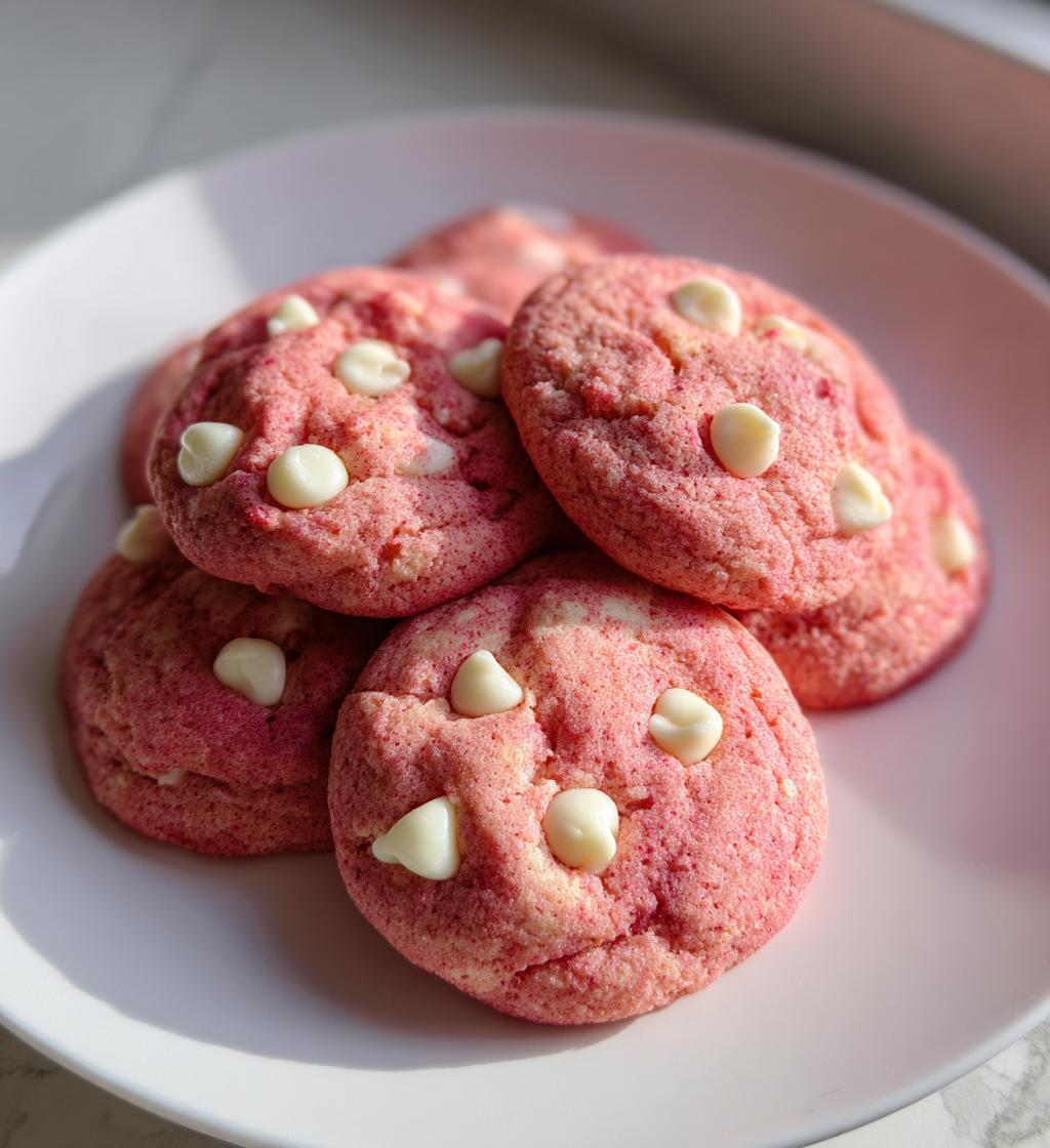 Strawberry Cake Mix Cookies - detail 1