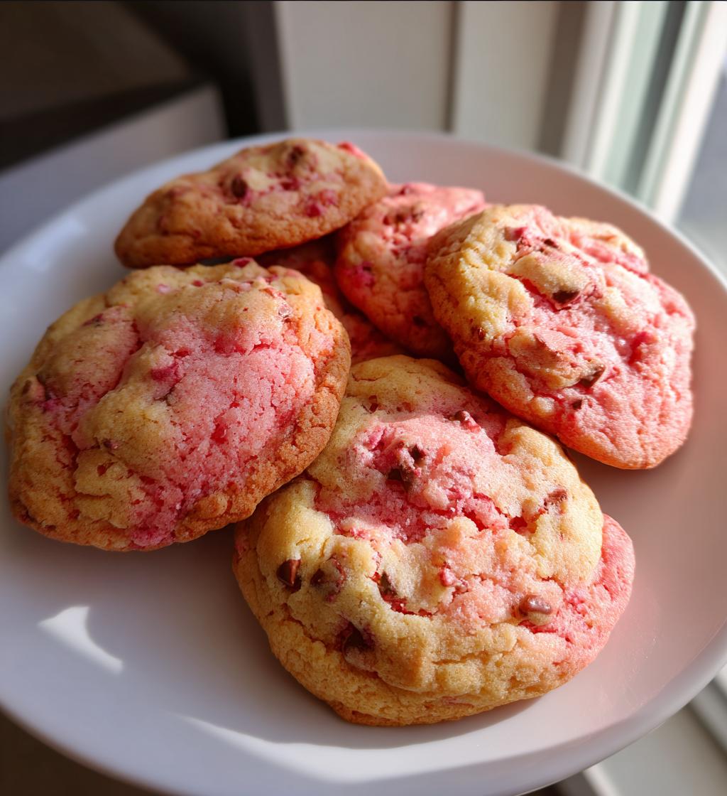 Strawberry Hershey Cookies - detail 1