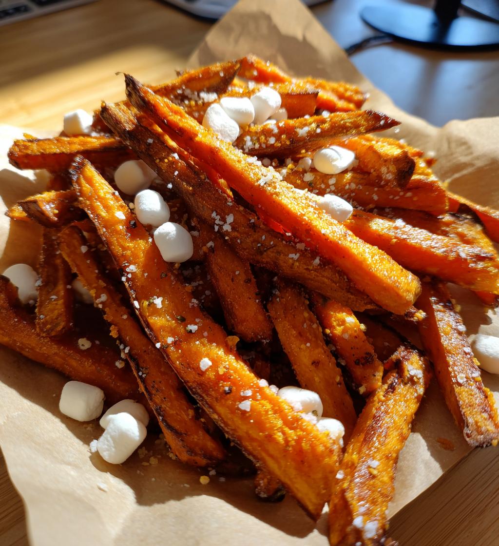 Sweet Potato Fries with Marshmallow Dip - detail 1