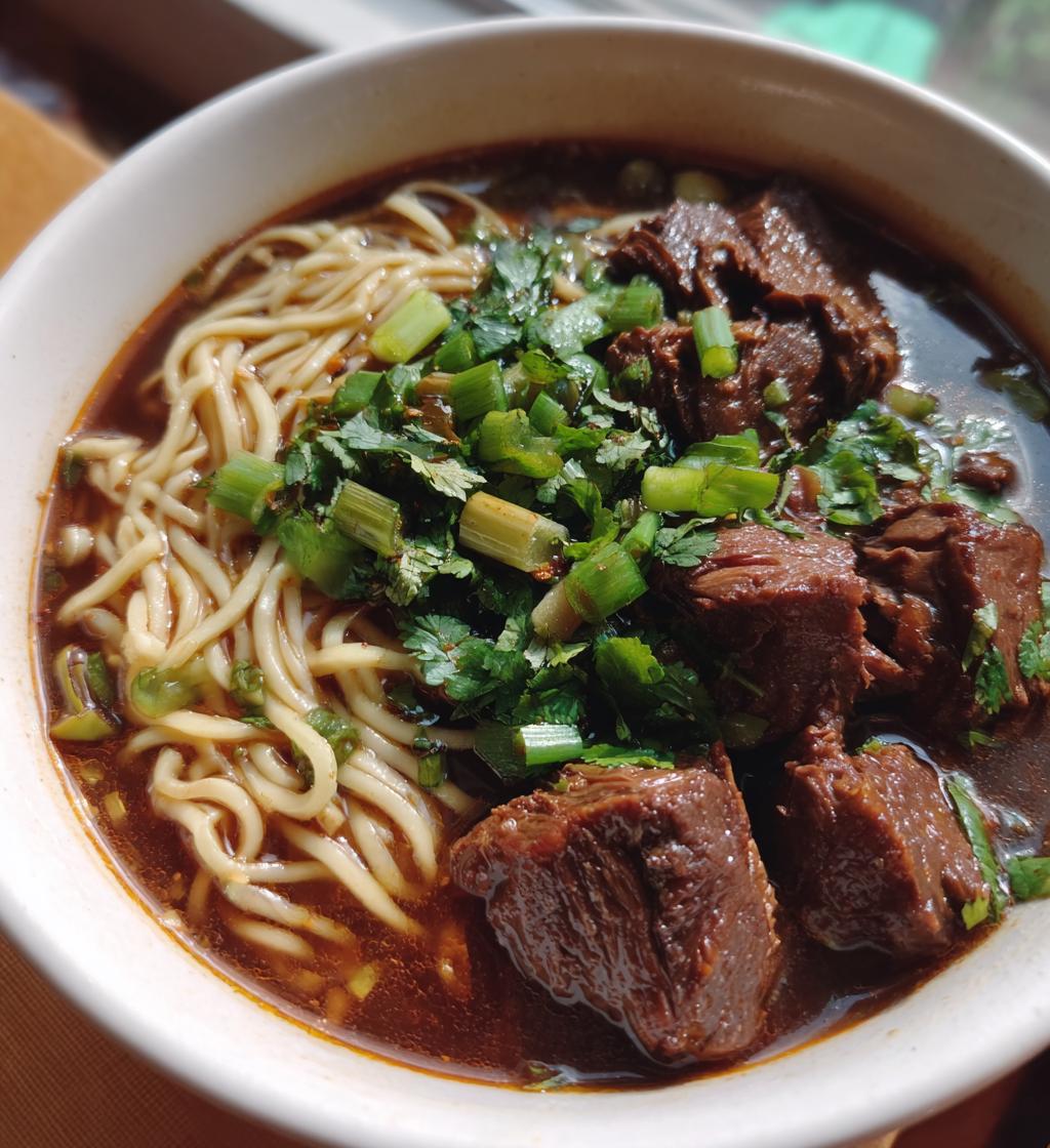 Taiwanese Beef Noodle Soup - detail 1